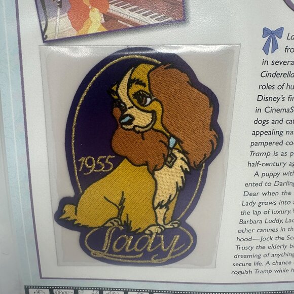 Willabee & Ward Disney Lady & The Tramp 1955 Collectible Patch With Card - Picture 2 of 4